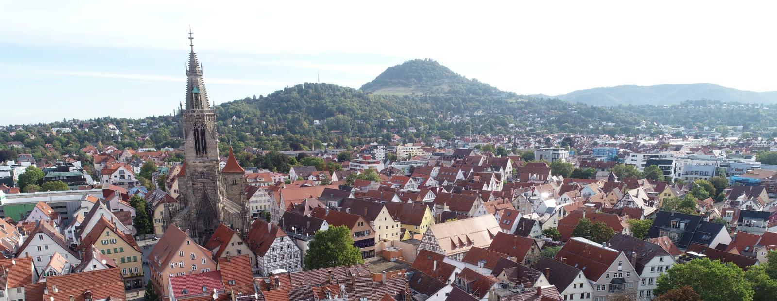 Blick über die Stadt Reutlingen